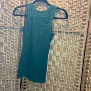 Maurices | Dark Green | Ribbed Scoop Neck Tank Top